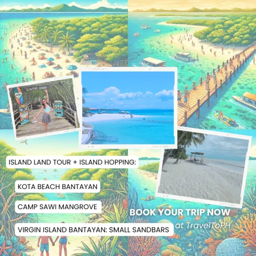 TravelToPH - Экскурсии / Туры - Вариант B - Утренняя экскурсия по острову + Дневной круиз по островам: пляж Кота - мангровый лес Сави - остров Вирджин - маленькие островки | VB-OBELTAIHKBMCSVISS-D1