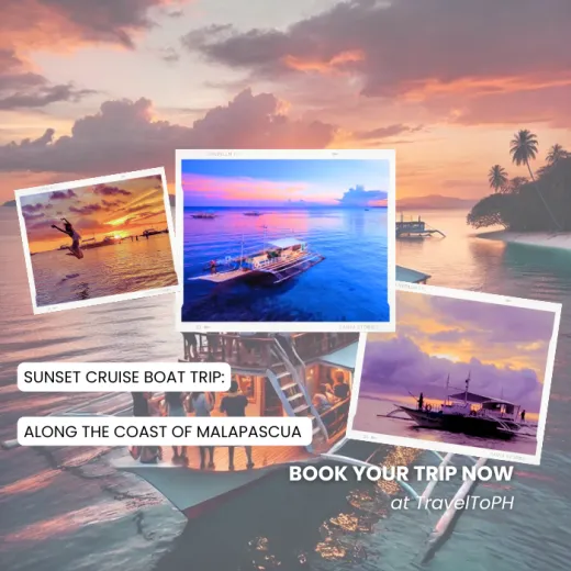TravelToPH - Экскурсии / Туры - Круиз на закате: прогулка на лодке вдоль побережья Малапаскуа | VM-SCBTACOM-D1