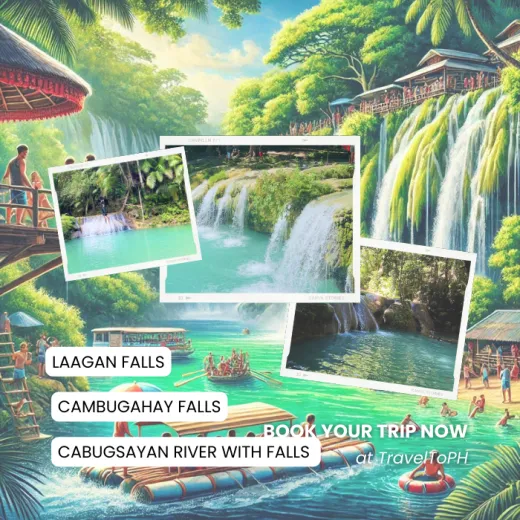 TravelToPH - Экскурсии / Туры - Водопады Камбугахай - водопады Лагаан - приключение на реке Кабугсаян у водопадов Кабугсаян | VS-CFLFCRACF-D1