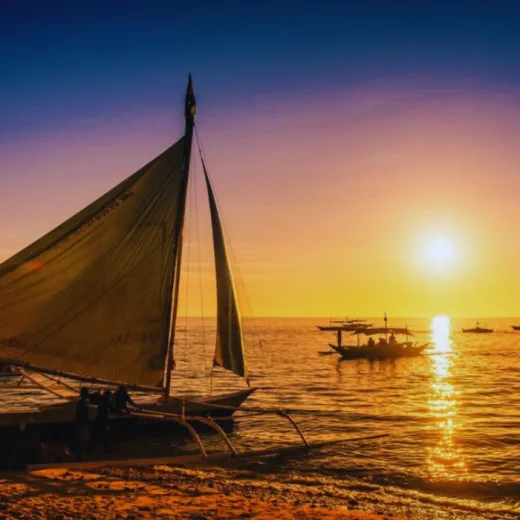 TravelToPH - Экскурсии / Туры - Тур на парусной лодке Paraw вокруг Панглао | VB-PSTAP-D1