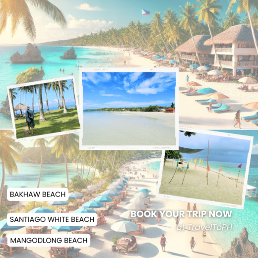 TravelToPH - Экскурсии / Туры - Тур по пляжам: Белый пляж Сантьяго - пляж Мангодлонг - пляж Бакхау | VC-BHRTSWBMBB-D1